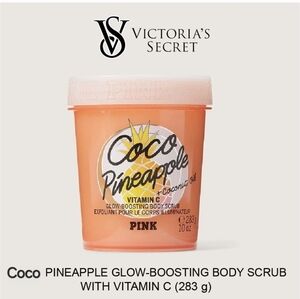 NEW Coco Pineapple Glow-Boosting Body Scrub Vitamin C Victoria’s Secret PINK